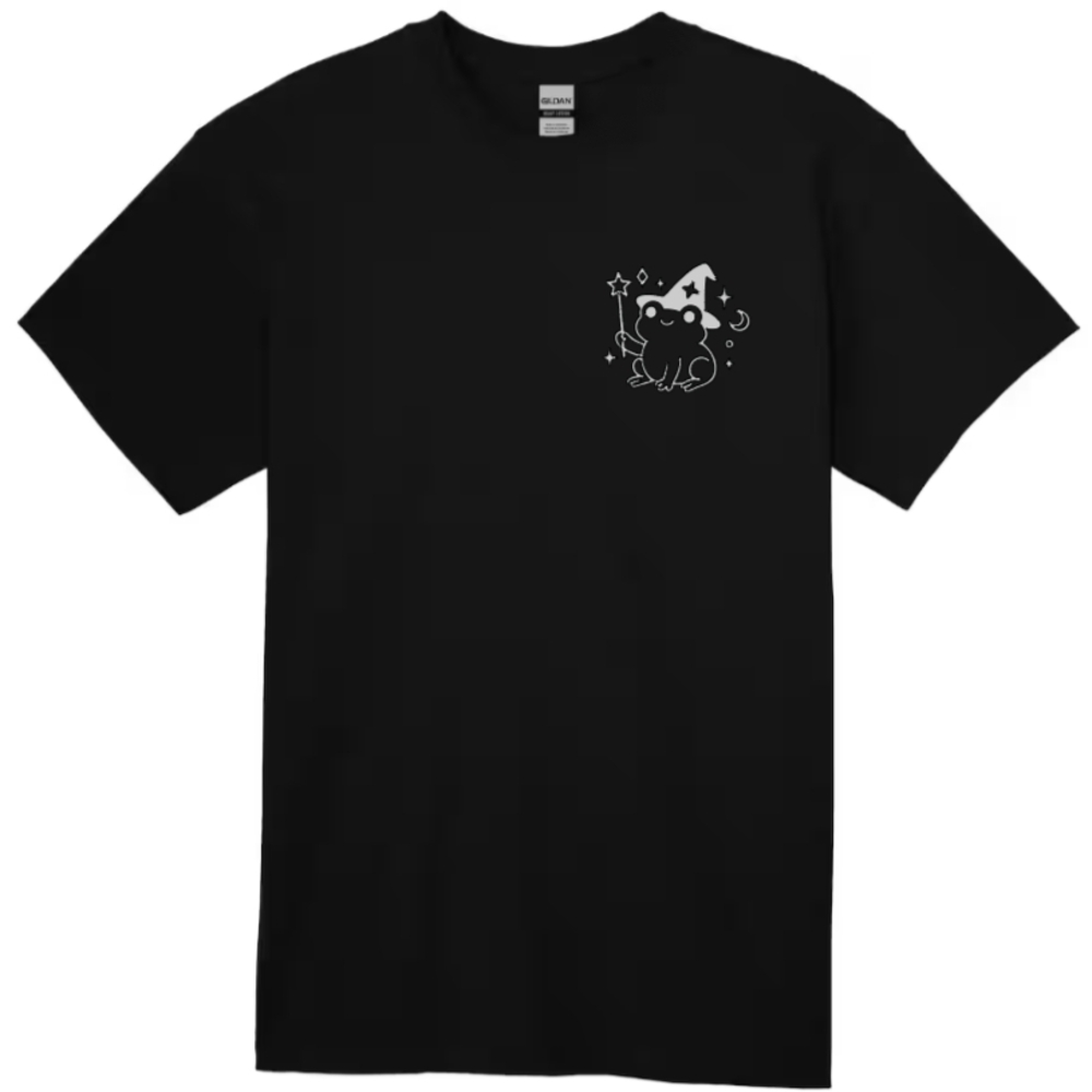 Cute Wizard Frog Short Sleeve Unisex Gildan T-Shirt